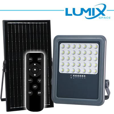 PROIETTORE SOLARE LED 300W + Crepuscolare