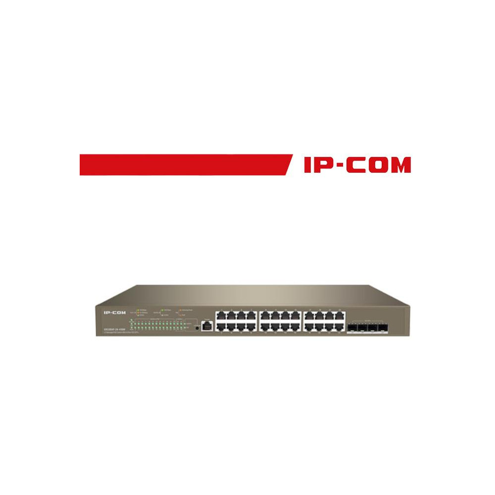 Switch PoE Cloud Managed 24 port GE + 4 SFP+ G5328XP-24-410W