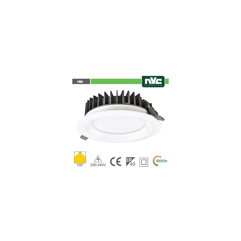 Downlight LED IP40 15W 3000K 1125LM 100º FORO:125mm