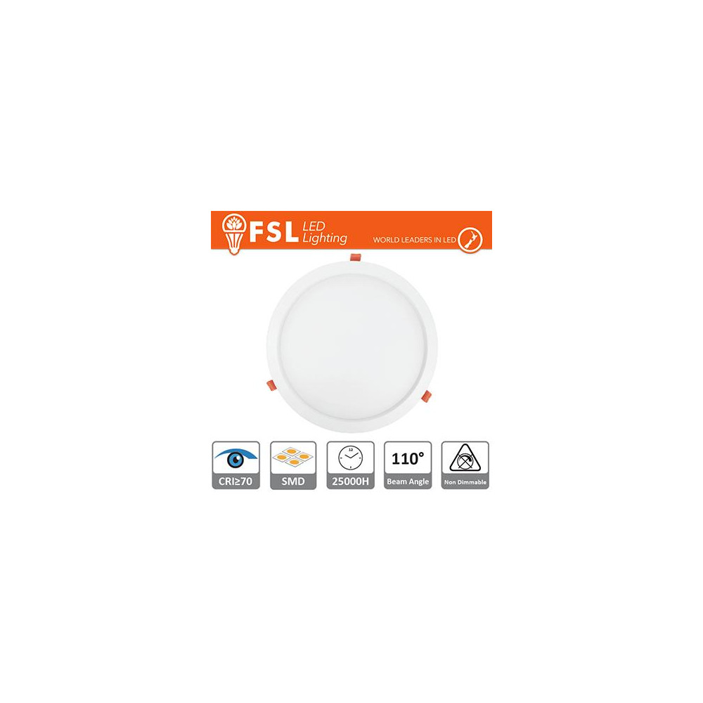 Downlight LED IP20 3W 3000K 160LM 110° FORO:75mm