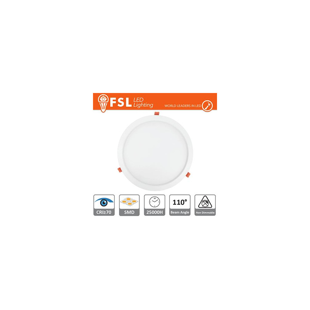 Downlight LED IP20 6W 3000K 400LM 110° FORO:110mm