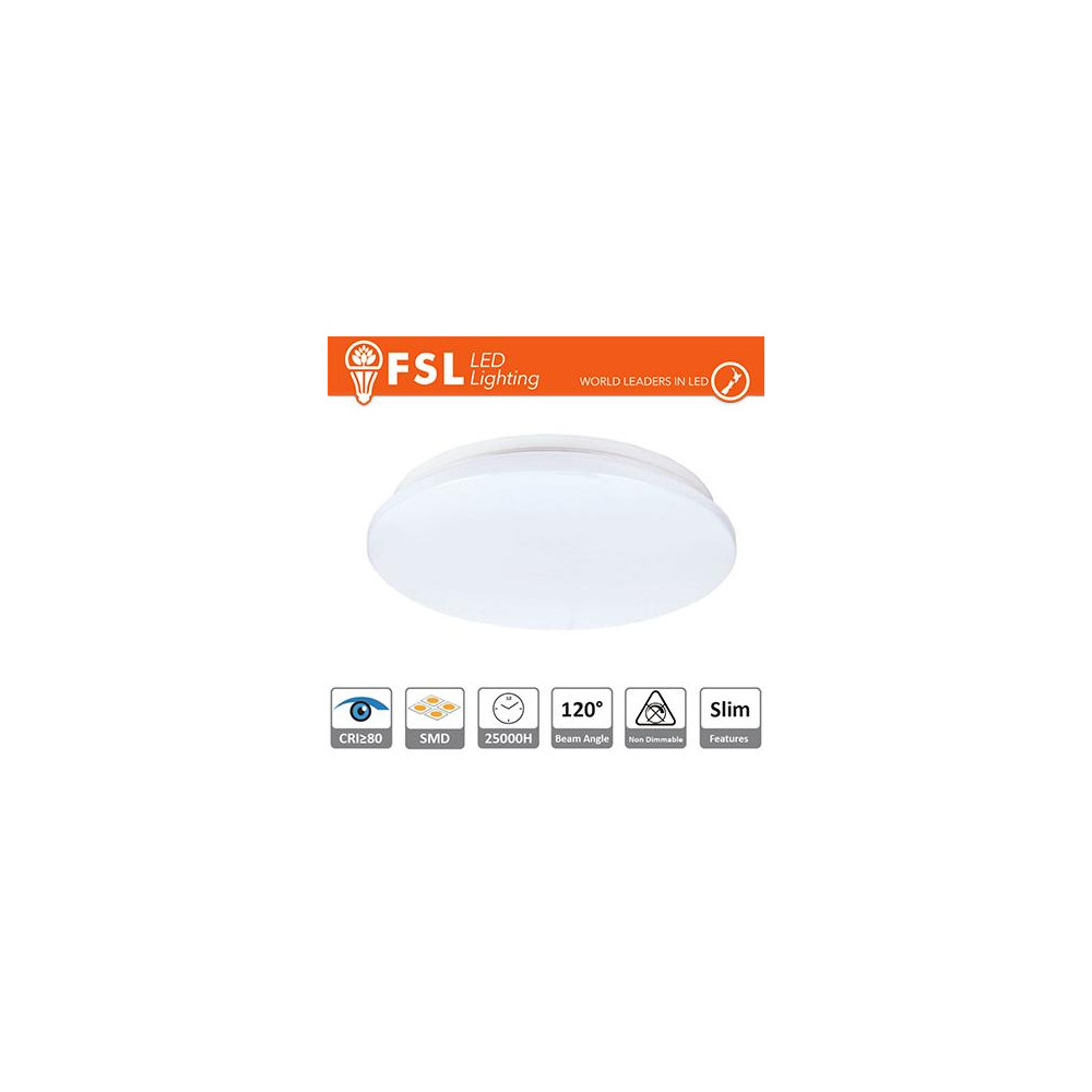 Plafoniera LED 13W 4000K 120° 26x5,5cm CRI80