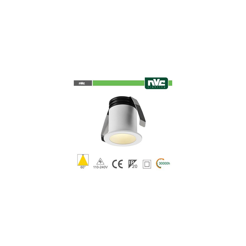 Punto Luce LED 2W 4000K 60° IP20 FORO:35mm