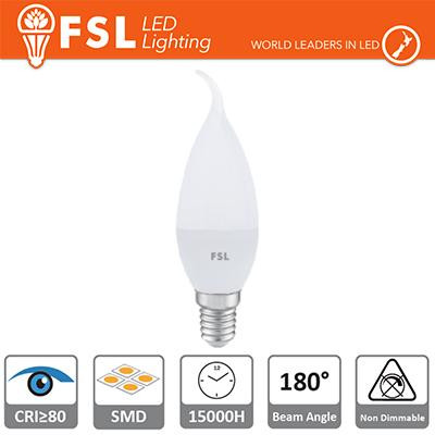 Lampada Colpo di Vento - 5,5W 3000K E14 