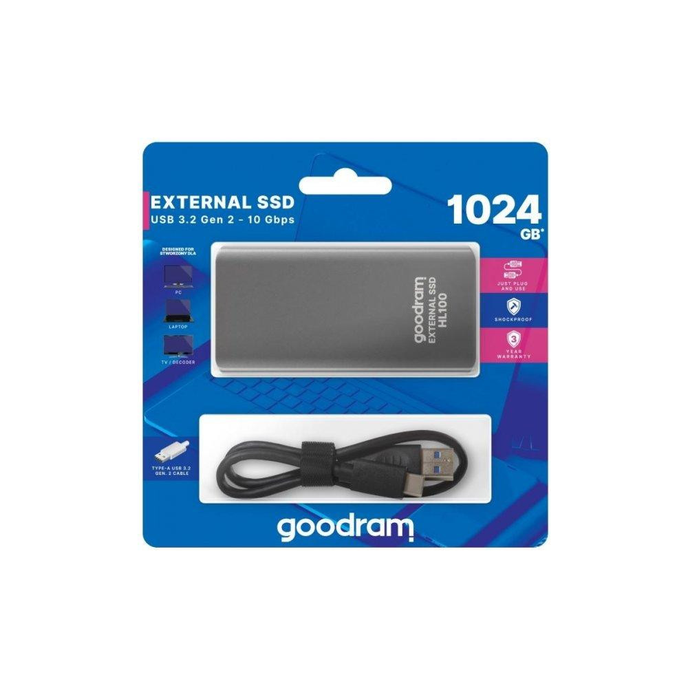 Hard disk esterno USB Type-c 1TB Goodram SSDPR-HL100-01T