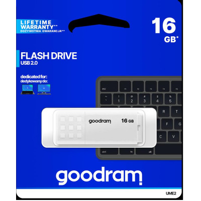 Pendrive GoodRAM 16GB UME2 white USB 2.0 - retail blister