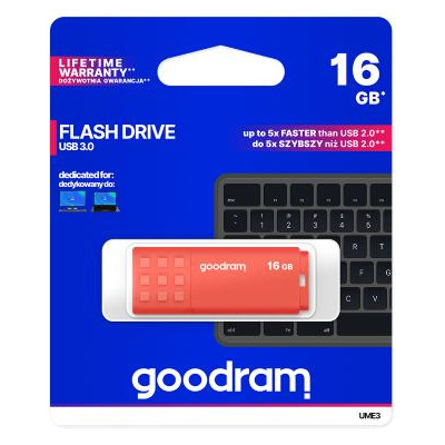 Pendrive GoodRAM 16GB UME3 orange USB 3.0 - retail blister