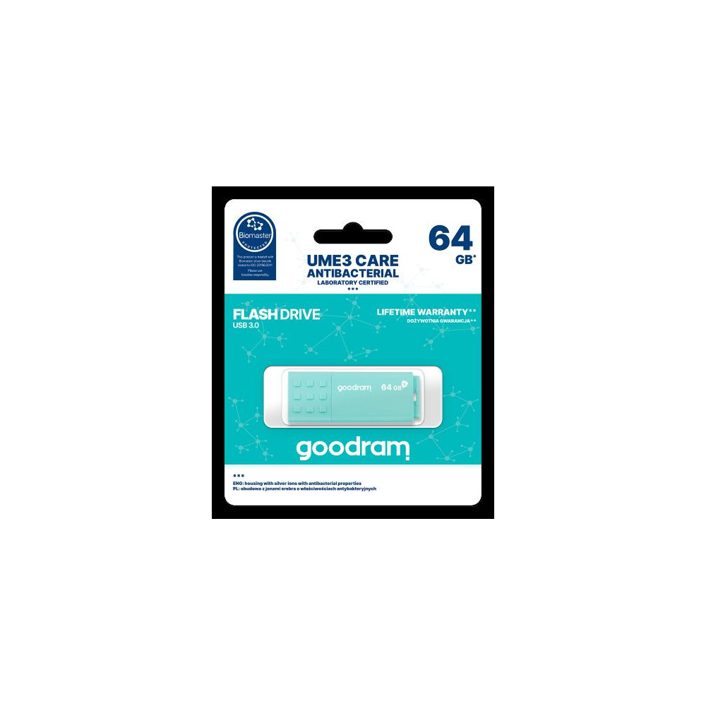 GOODRAM 64GB UME3 CARE - ANTIBATTERICA - USB 3.0