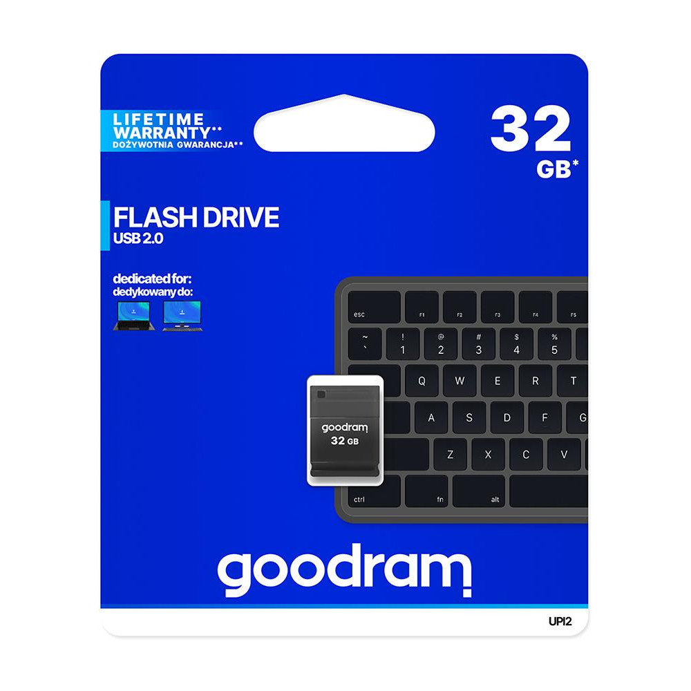 Pendrive Goodram UPI2 32GB USB MINI 2.0 blk - retail blister