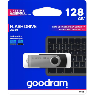 Pendrive GoodRAM 128GB UTS3 BLACK USB 3.0 - retail blister