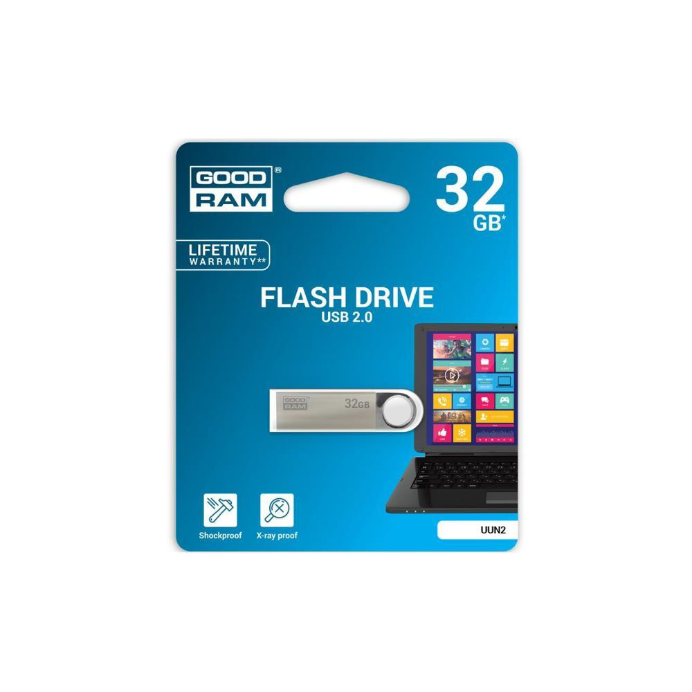 Pendrive GoodRAM 32GB UNN2 metal USB 2.0 - retail blister