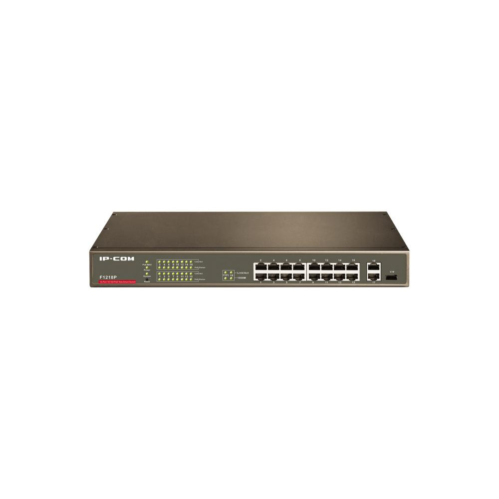 IP-COM F1218P 16-Port 10/100 PoE Web Smart Switch Managed L2