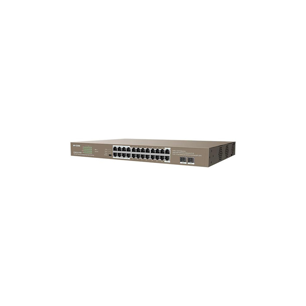 Switch Unmanaged 24 Porte PoE 100/1000 + 2SFP 410W 