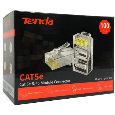 Connettore Cat5e UTP placcato oro 24K 50micron conf. 100 pz