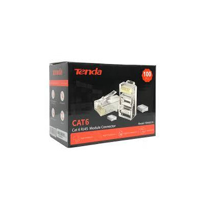 Connettore Cat6 RJ45 UTP placcato oro 24K - confezione 100pz