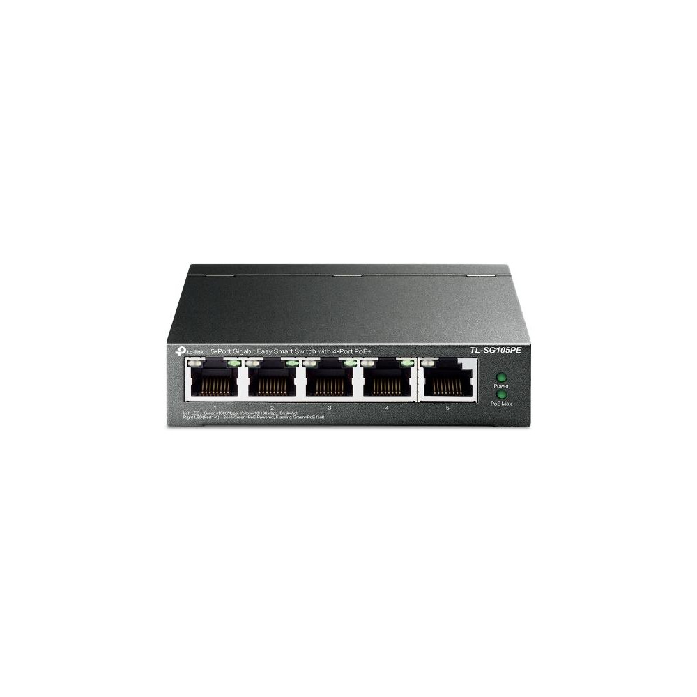 Switch 5 port Gigabit con 4-Port PoE+ TP-Link TL-SG105PE