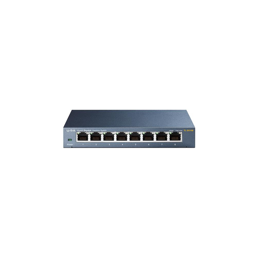 Switch 8 Porte Gigabit 10/100/1000 Mbps Plug & Play TL-SG108