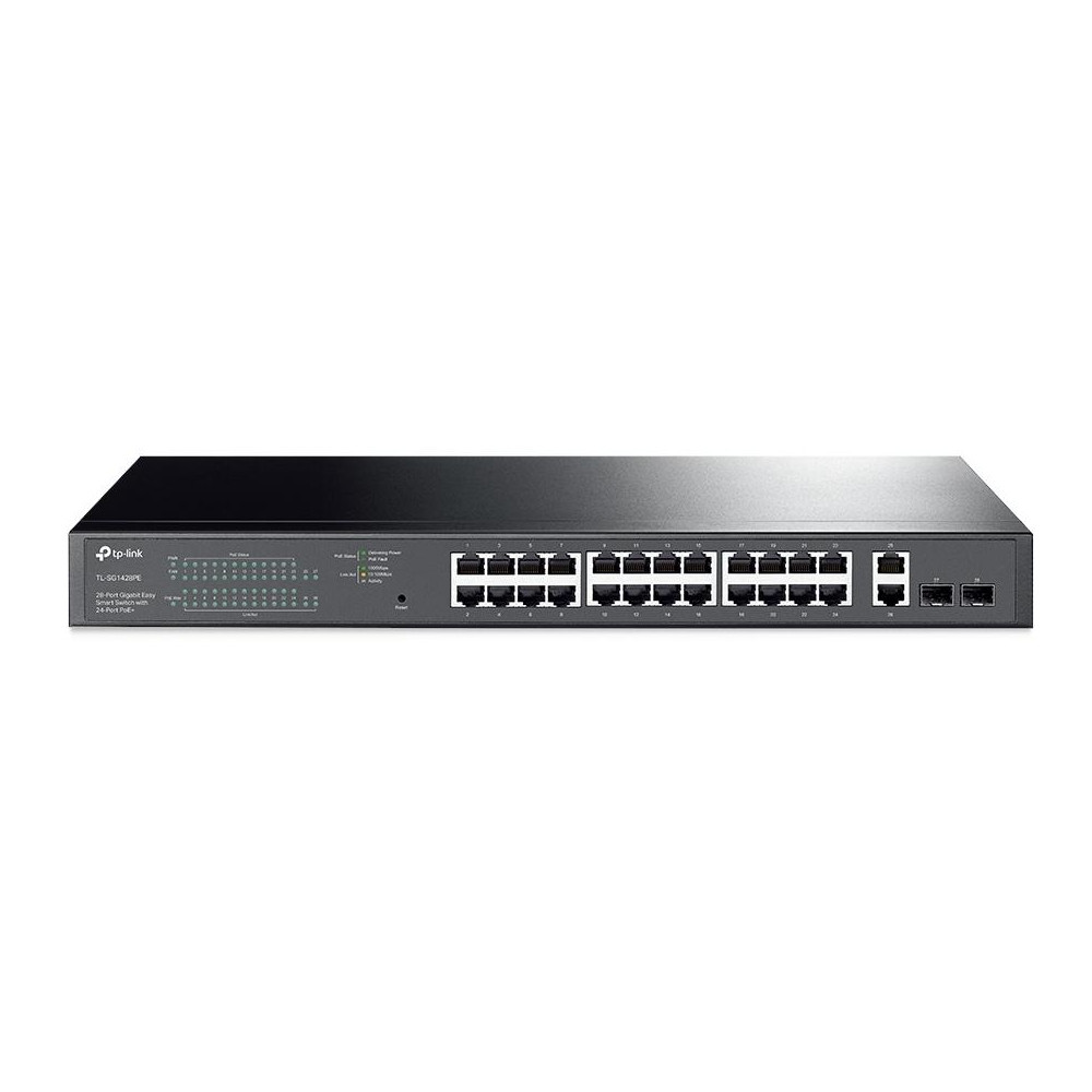 8-Port Gigabit Easy Smart PoE Switch with 24-Port PoE+