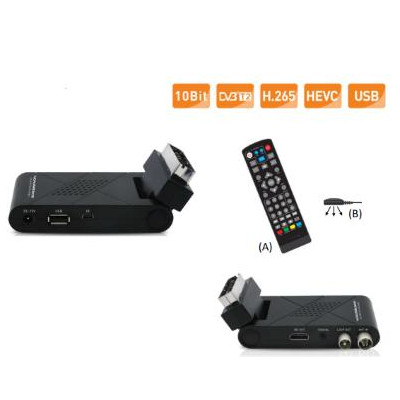 Decoder scart NORDEMENDE DVB-T2 H.265 HEVEC HD/FullHD 10bit