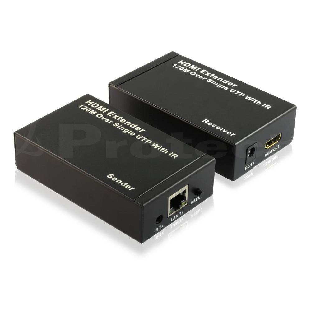 Kit TX-RX Extender HDMI, Over TCP/IP 120MT, (1:N) 1080p@60