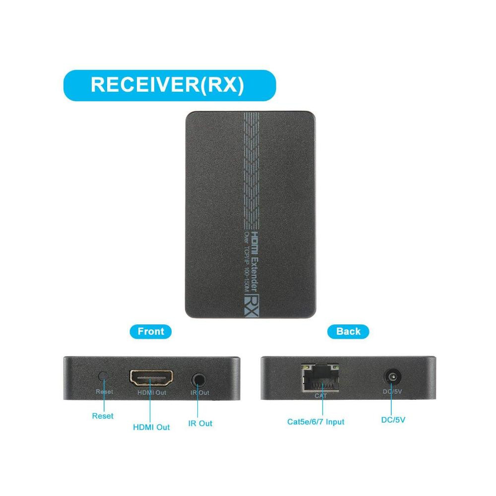 Ricevitore HDMI SINGOLO, abbinato a VK-100ER,over TCP/IP