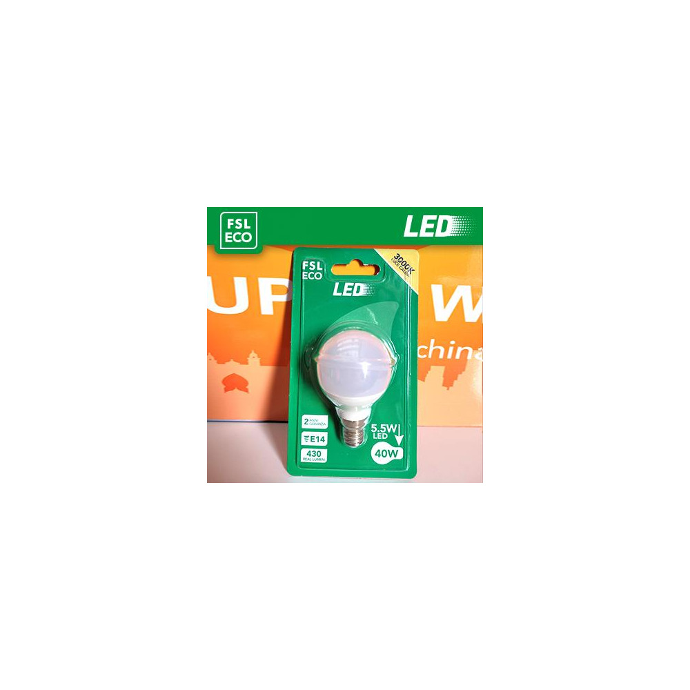 Lampada Sfera BLISTER - 5,5W 6500K E14 