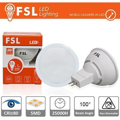 MR16 Lampadina LED - 6W 4000K 510LM 100º CRI80  DC 12V