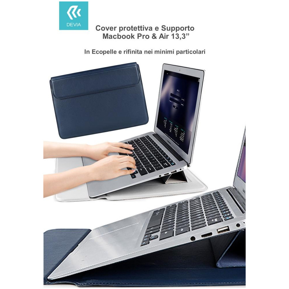 Cover protettiva per Macbook Pro e Air 13,3 2020 colore Blu