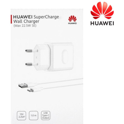 Caricabatteria Huawei CP404 22,50 W Con Cavo Tip-C Bianco