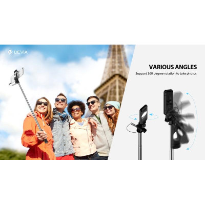 Selfie Stick 360 con filo per iOS & Android Rosa