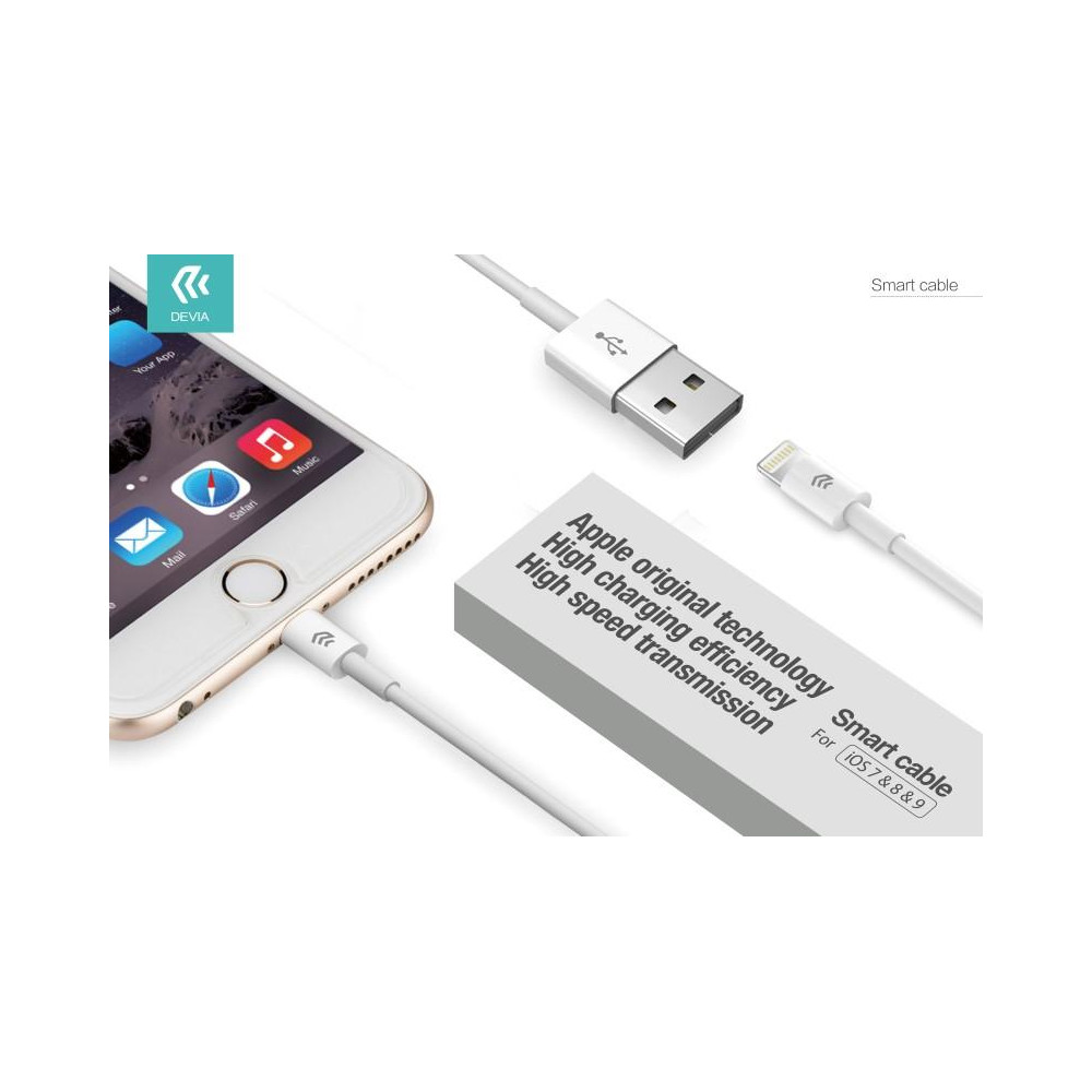 Cavo Serie Smart Lightning Apple Lunghezza 2 metri Bianco