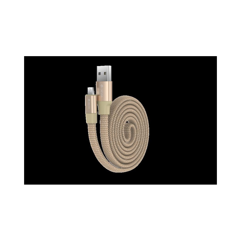 Cavo Piatto in corda Ring Y1 Micro-Usb 80cm Champagne Gold