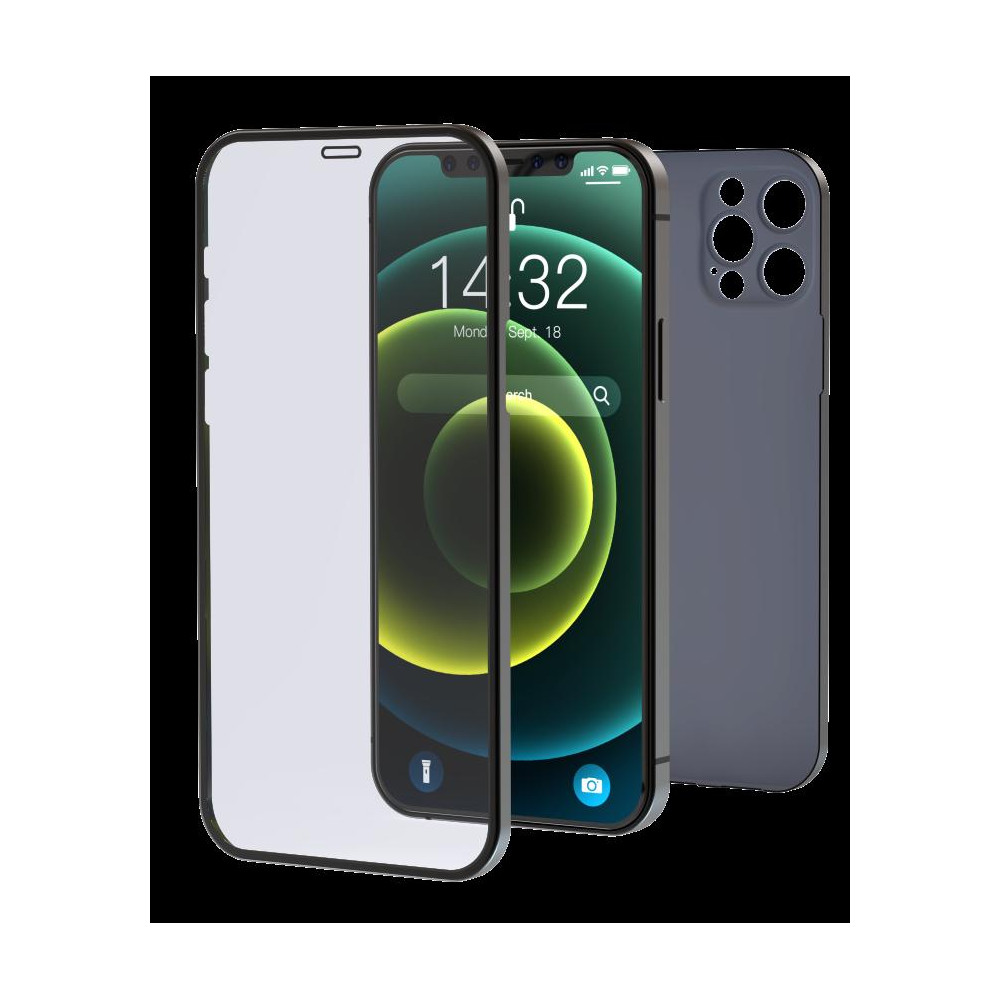 Cover & Vetro Totale protezione per iPhone 12 Pro Nera