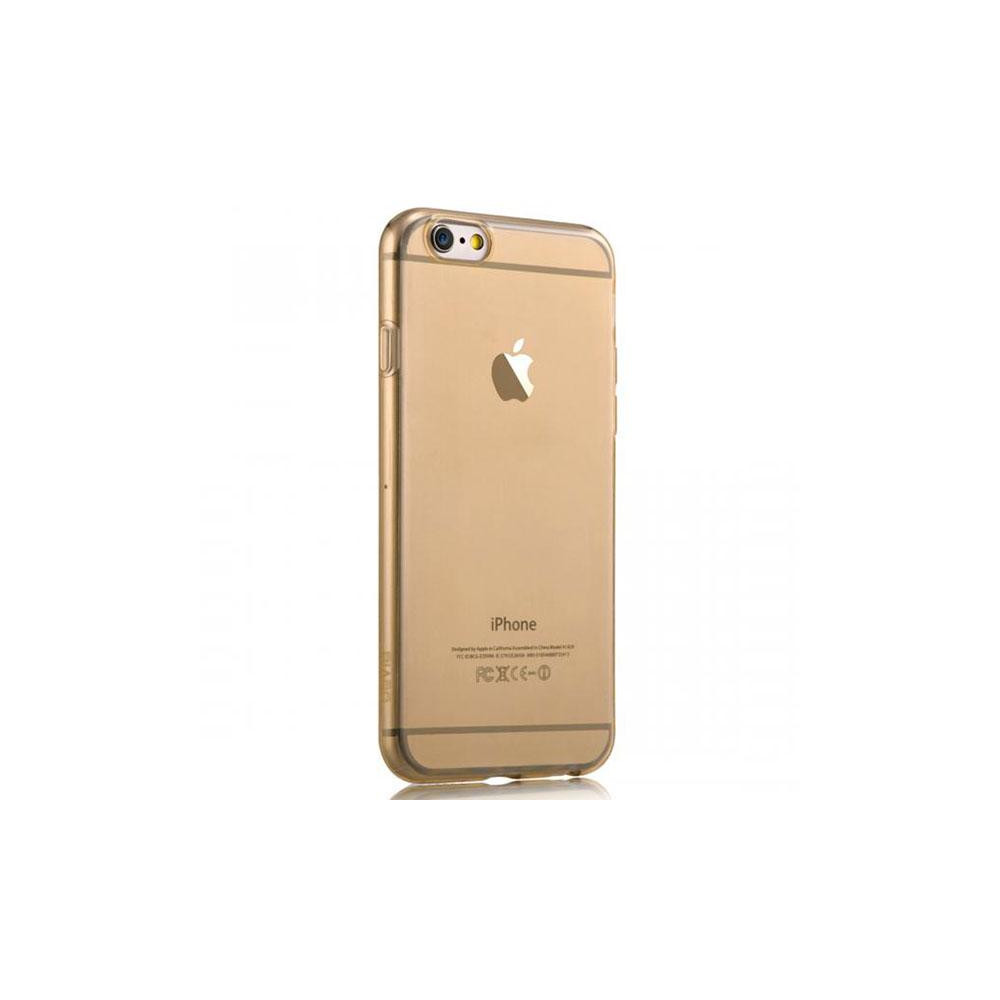 Cover for Iphone 6-Super Slim 0,5mm TPU Crystal Champagne