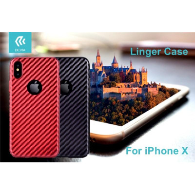 Cover Linger per iPhone X Rossa