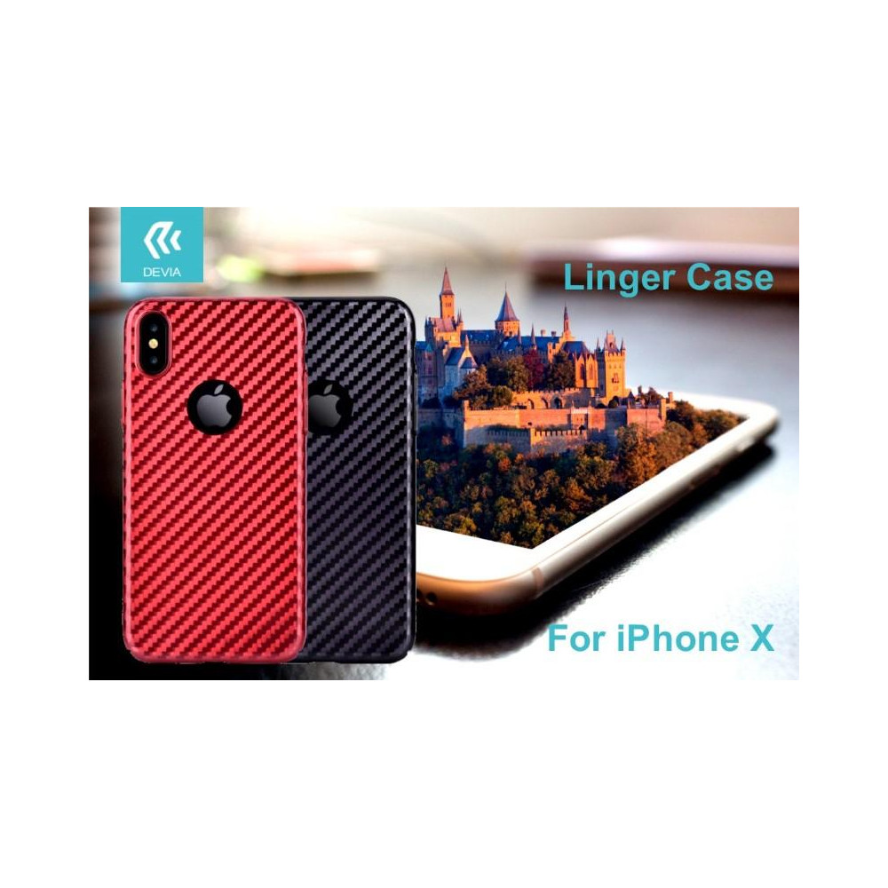 Cover Linger per iPhone X Rossa