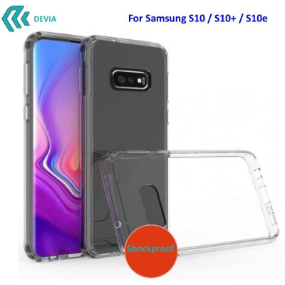 Cover Alta Protezione per Samsung S10+ in TPU Trasparente