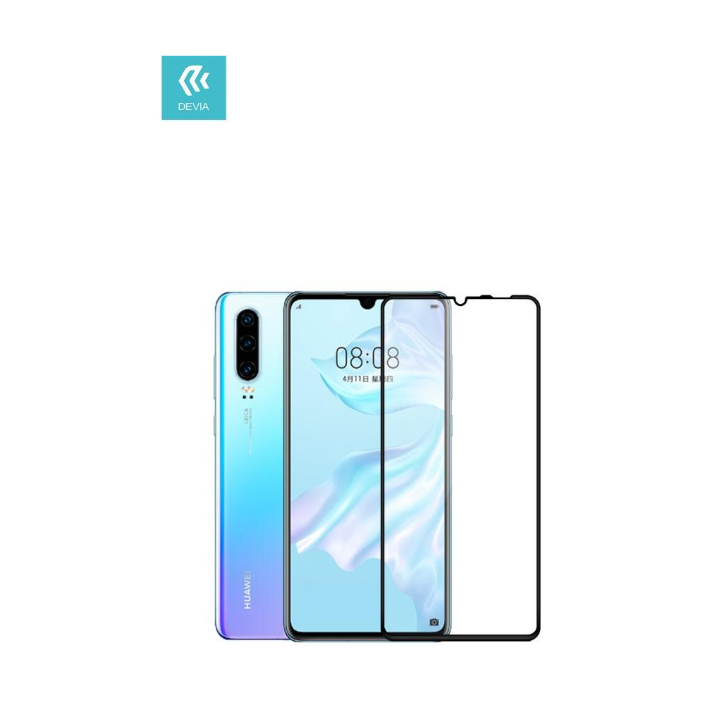 Pellicola Full in vetro temperato per Huawei P30 Lite Nera