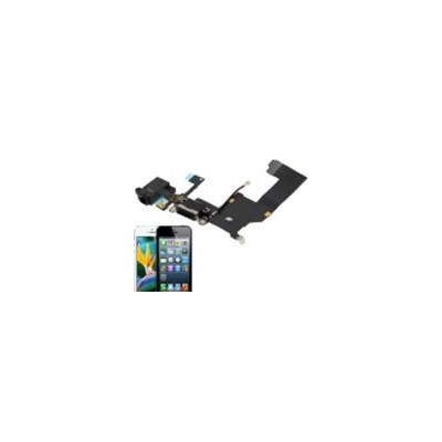 Basetta Connettore Carica Audio cavo flat per iPhone 5 Bianc