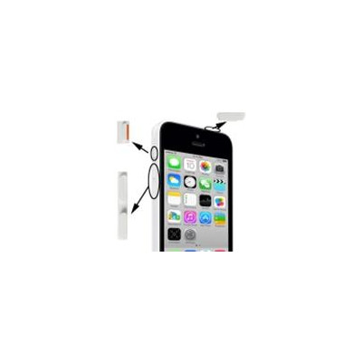 Set Pulsanti Power Mute Volume per iPhone 5C Bianco