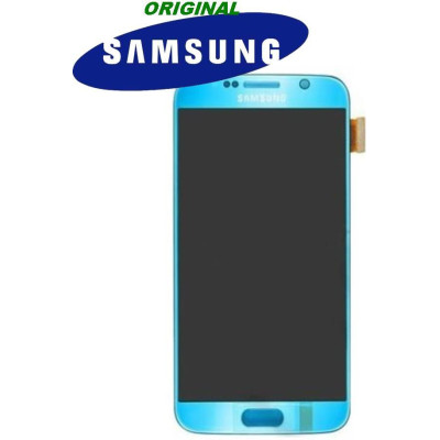 LCD + TOUCH ORIGINALE PER GALAXY S6 ELECTRIC BLUE 17260D