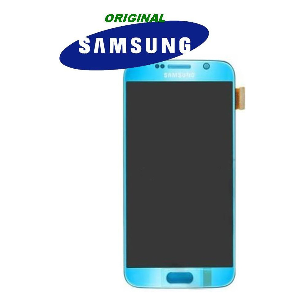 LCD + TOUCH ORIGINALE PER GALAXY S6 ELECTRIC BLUE 17260D