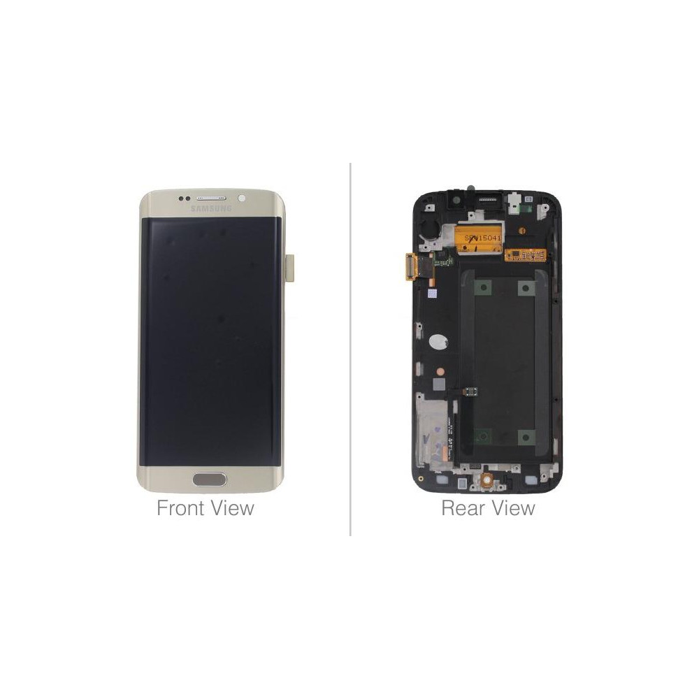 LCD + TOUCH ORIGINALE PER GALAXY S6 EDGE GOLD GH97-17162C