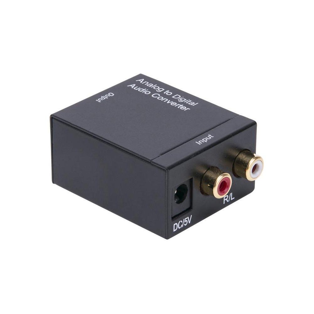 Analog R/L to Digital Coaxial and Toslink Audio Converter