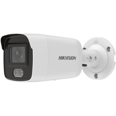 BULLET IP Hikvision 4MP, Ottica Fissa 2.8mm PoE,  COLORVU