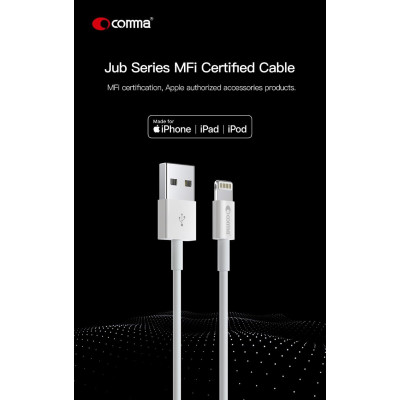 Cavo 2.4 A Certificato Apple MFI Usb Lightning Bianco